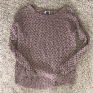 Pink knit old navy sweater